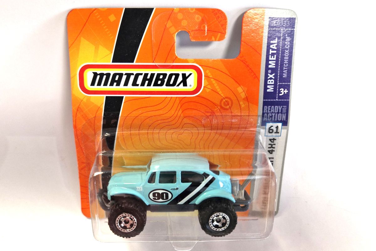 NOS! Matchbox L0333 Volkswagen 4×4 VW Käfer hellblau Maßstab 1:57 OVP