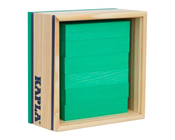 KAPLA-Holzplättchen 40er Box hellgrün Pinienholz Bausteine