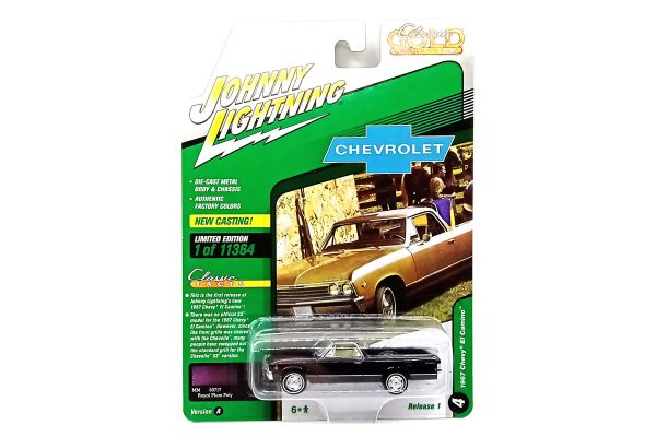 Johnny Lightning JLCG028A-4 Chevrolet El Camino dunkellila metallic 1967 - Classic Gold 2022 R1 Maßs