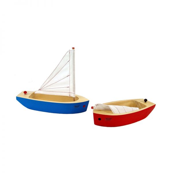 Ogas 43946 Holzboot Segelboot 22 cm lang aus Holz (2132)