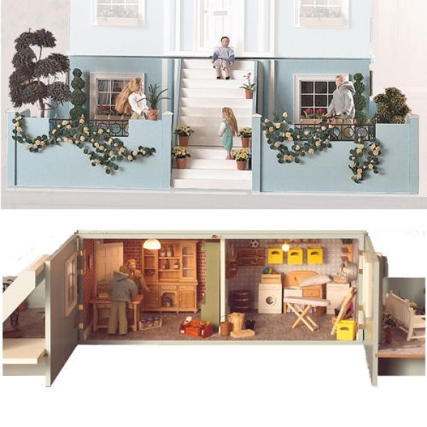 Dolls House 1689 Untergeschoss für 1119 Puppenhaus "Classical" Bausatz 23 x 75 x 59 cm