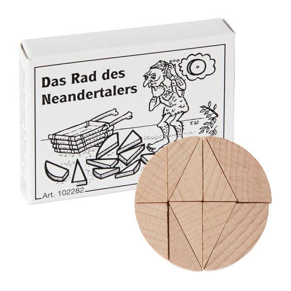 Bartl 102282 Puzzle "Das Rad des Neandertalers" Knobelspiel Holz