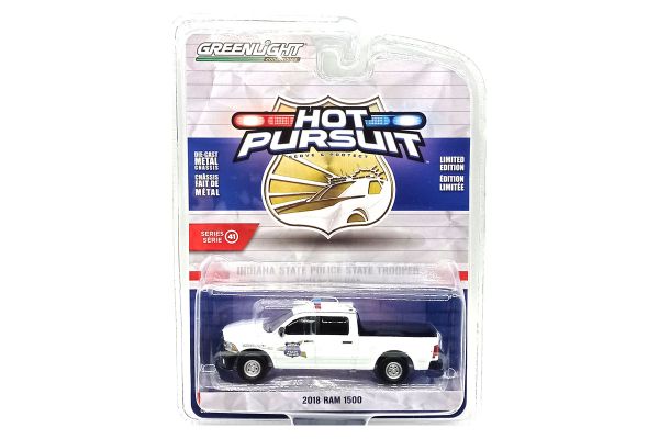 Greenlight 42990-C Dodge RAM 1500 &quot;Indiana State Police&quot; weiss 2018 - Hot Pursuit 41 Maßstab 1:64 Mo