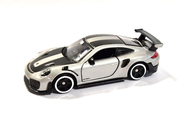 Bburago Premium Porsche 911 GT2 RS silber/carbon Maßstab 1:64 Modellauto