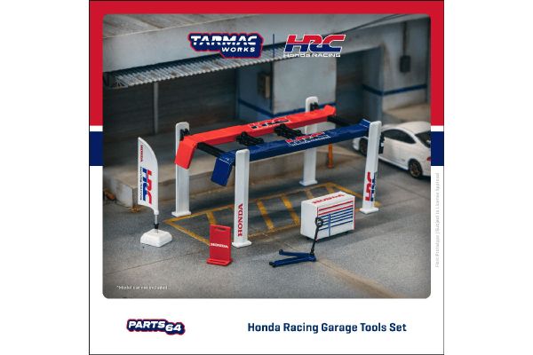 ***Tarmac T64A-TL001-HRC Garagen Set "Honda Racing" Maßstab 1:64 Zubehör