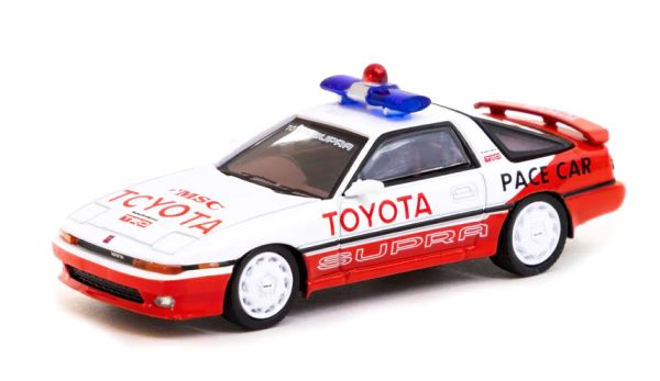 Tarmac T64-064-PAC Toyota Supra Pace Car weiss/rot Maßstab 1:64 Modellauto