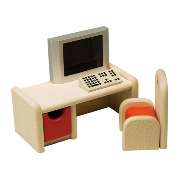 Computer 1:12 Puppenhaus Holz NEU Rülke 22174 Schreibtisch mit Stuhl # 