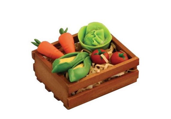 Dolls House D2578 Kiste mit Gemüse 1:12 für Puppenhaus