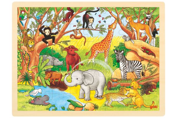 goki Einlegepuzzle Afrika