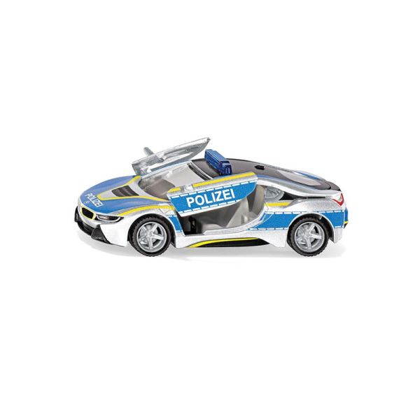 Siku 2303 BMW i8 Polizei silber/blau Maßstab 1:50 Modellauto
