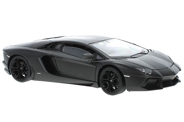 Welly 24033 Lamborghini Aventador LP700-4 matt schwarz Maßstab 1:24 Modellauto