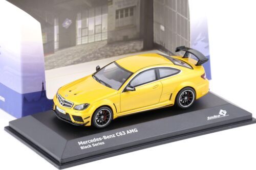 Solido S4311601 Mercedes-Benz C63 AMG Black Series gelb metallic Maßstab 1:43 Modellauto