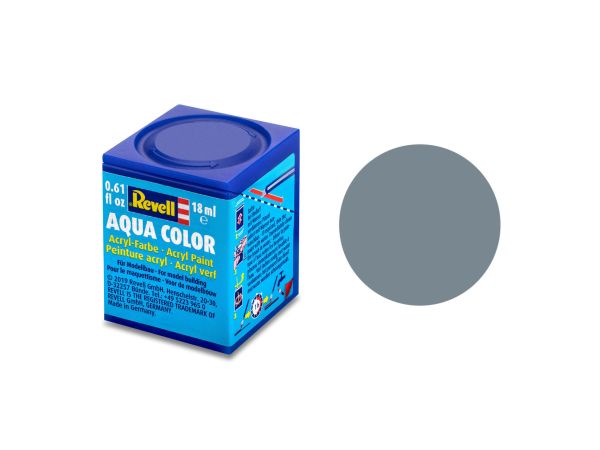 Revell 36157 Aqua Color grau, matt RAL 7000 Modellbau-Farbe auf Wasserbasis 18 ml Dose