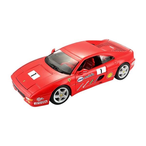 Bburago 26306 Ferrari 355 Challenge #1 rot Maßstab 1:24 Modellauto