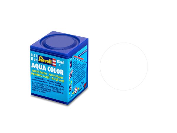 Revell 36105 Aqua Color weiss, matt RAL 9001 Modellbau-Farbe auf Wasserbasis 18 ml Dose