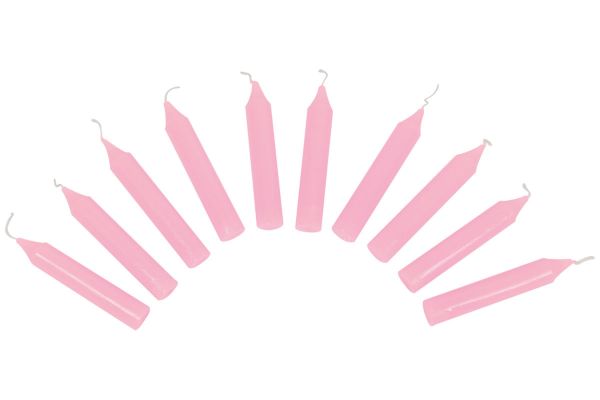 goki Geburtstagskerzen 10 Stück rosa