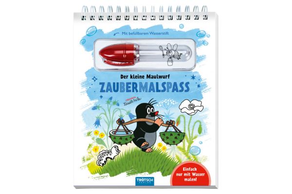 Trötsch Zaubermalspaß Der kleine Maulwurf 12 Seiten mit Wasserstift