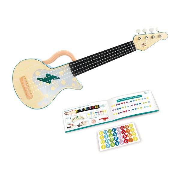 Hape E0626 Rock´n´Roll Lern-Ukulele Musikinstrument Kindergitarre