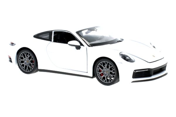 Welly 24099 Porsche 911 Carrera 4S weiss 2019 Maßstab 1:24 Modellauto
