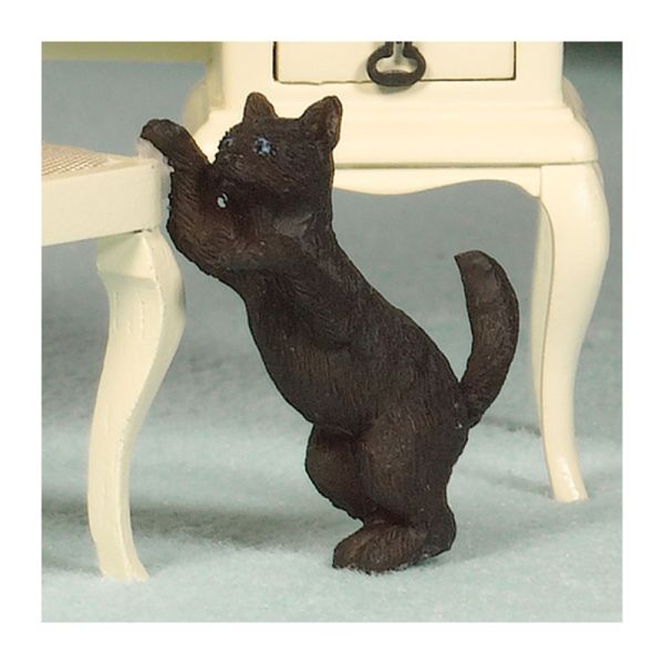 PR Dolls House 2916 schwarze Katze # 1:12 für Puppenhaus NEU 