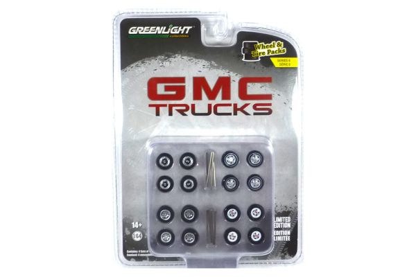 Greenlight 16110-A Reifenset "GMC Trucks" Radset - Wheel & Tire Packs 6 Maßstab 1:64