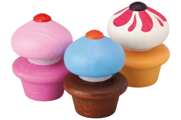 Erzi Cupcakes 3 Stück