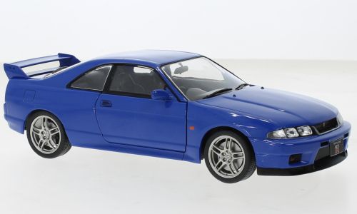 Whitebox WB124172 Nissan Skyline GT-R (R33) blau (RHD) 1997 Maßstab 1:24 Modellauto