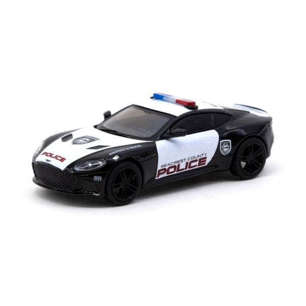 Tarmac T64G-004-PC Aston Martin DBS Superleggera &quot;Police&quot; schwarz/weiss Maßstab 1:64 Modellauto