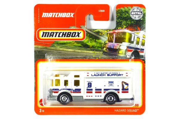 Matchbox HFT12 Feuerwehr Hazard Squad weiss 91/100 Modellauto 2022-5