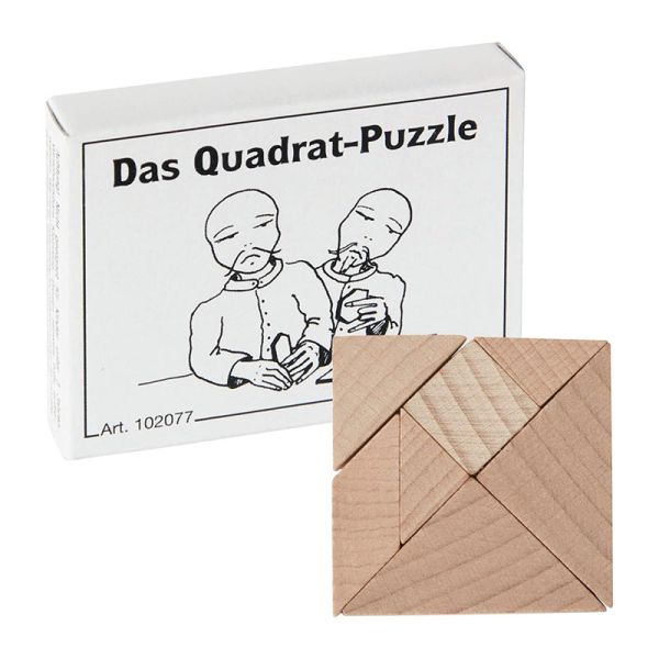 Bartl 102077 Mini-Puzzle &quot;Das Quadrat-Puzzle&quot; Knobelspiel Holz