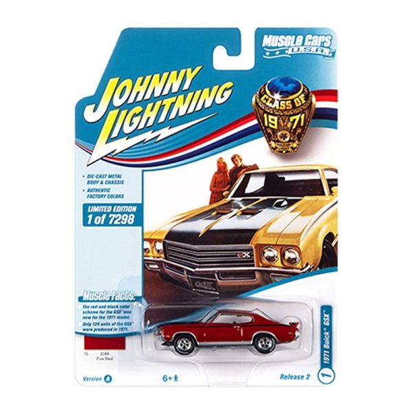 Johnny Lightning JLMC026A-1 Buick GSX rotbraun 1971 - Muscle Cars USA 2021 R2 Maßstab 1:64 Modellaut