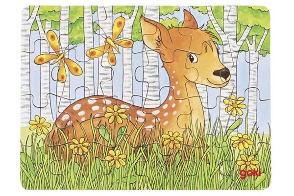 goki Puzzle Waldtiere Motiv Reh