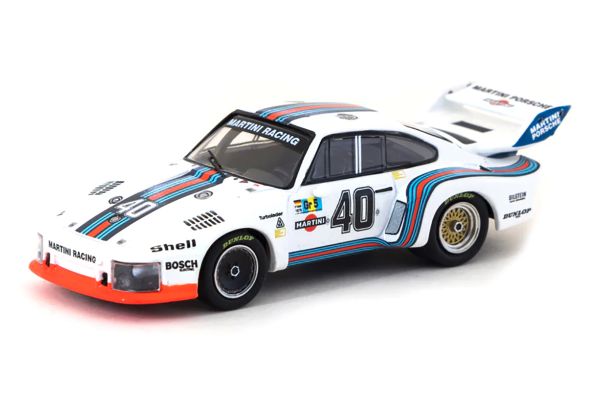 Tarmac T64MC-002-MR40 Porsche 935 24h Le Mans 1976 "Martini" weiss/blau/rot Maßstab 1:64 Minichamps