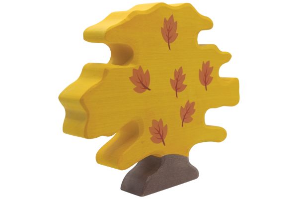Holztiger Ahornbaum klein gelb