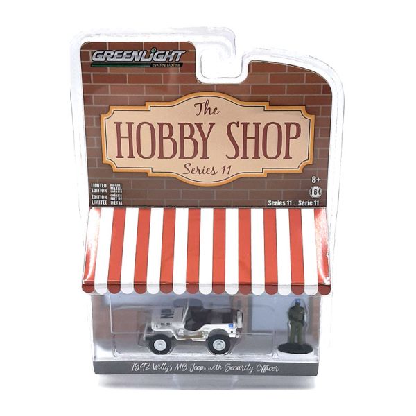 Greenlight 97110-A Willys MB Jeep mit Security Officer weiss 1942 - The Hobby Shop 11 Maßstab 1:64 M