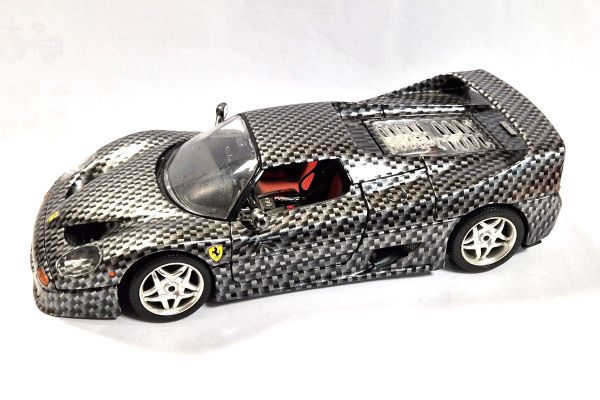 gebraucht! Bburago 138223 Ferrari F50 Hard-Top "Carbon" 1995 Maßstab 1:18 Limited Edition - fast wie