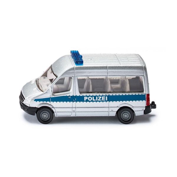 Siku 0804 Mercedes Benz Sprinter &quot;Polizei&quot; silber/blau (Blister)