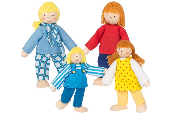 goki Biegepuppen Junge Familie