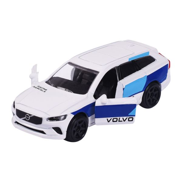 Majorette 212084009-Q30 Volvo V90 weiss/blau - Racing Cars (294H-2) Maßstab 1:61 Modellauto