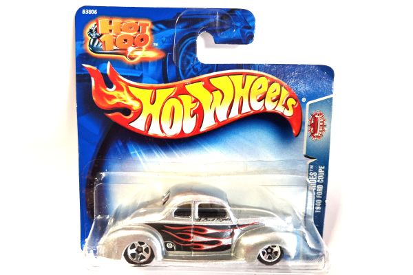 NOS! Hot Wheels B3806 Ford Coupe silber 1940 Pride Rides 206/2004 Maßstab ca. 1:64 - Blister