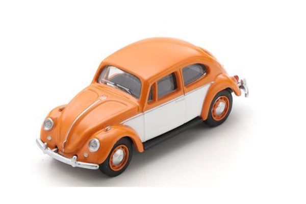 ***Schuco 452037700 VW Käfer orange/weiss Maßstab 1:64 Modellauto