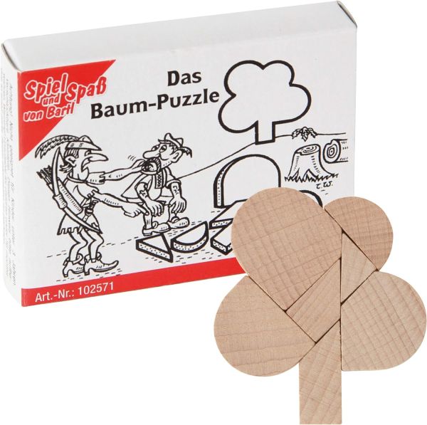 Bartl 102571 Mini-Puzzle "Das Baum-Puzzle" Knobelspiel Holz