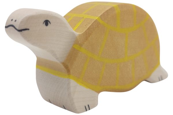Holztiger Schildkröte braun/gelb