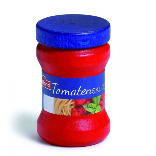Erzi 19175 Tomatensoße für Kaufmannsladen oder Kinderküche Holz