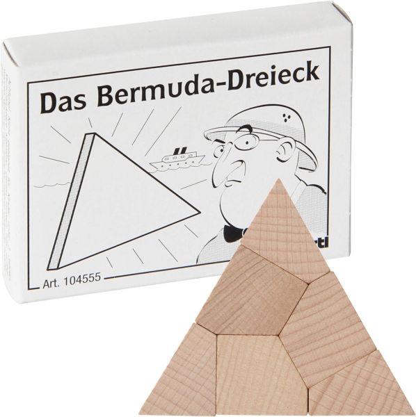 Bartl 104555 Mini-Puzzle "Das Bermuda-Dreieck" Knobelspiel Holz