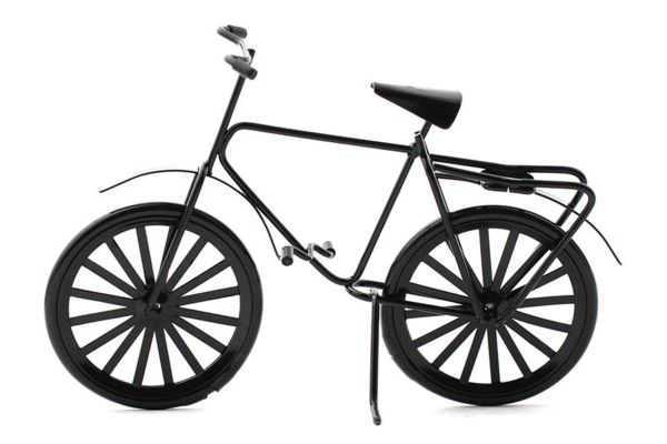 Dolls House Miniatur Fahrrad schwarz Metall