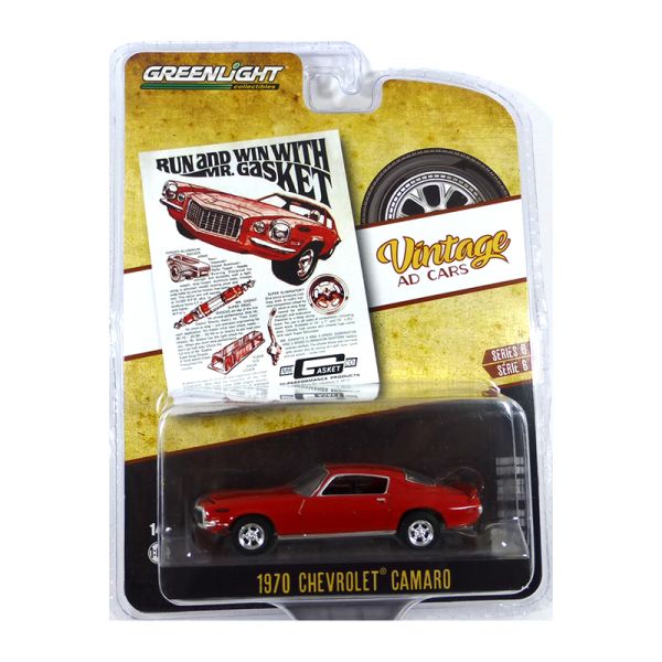 Greenlight 39090-B Chevrolet Camaro rot 1970 - Vintage AD Cars 6 Maßstab 1:64 Modellauto