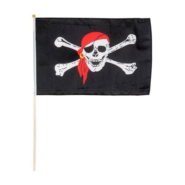 Bartl 101546 Piratenfahne Stockfahne Piratenflagge 45x30 cm