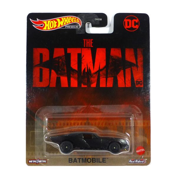 Hot Wheels DMC55-GRL75 The Batman Batmobile schwarz Maßstab 1:64 Modellauto