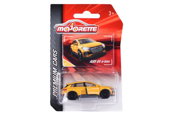 Majorette 212053052-Q34 Audi Q4 e-tron gelb - Premium Cars (237J-1) Maßstab 1:62 Modellauto
